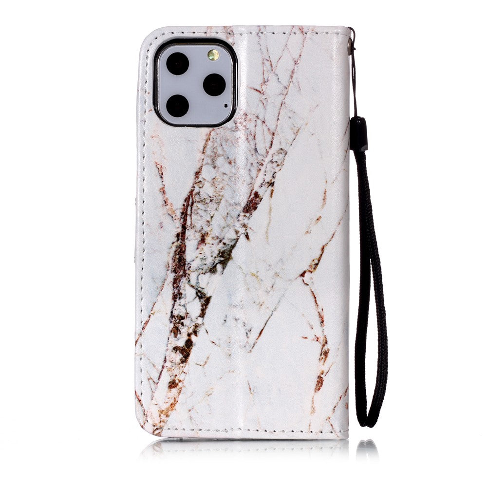 Läderfodral med tryck till iPhone 11 Pro 5,8 tum (2019)