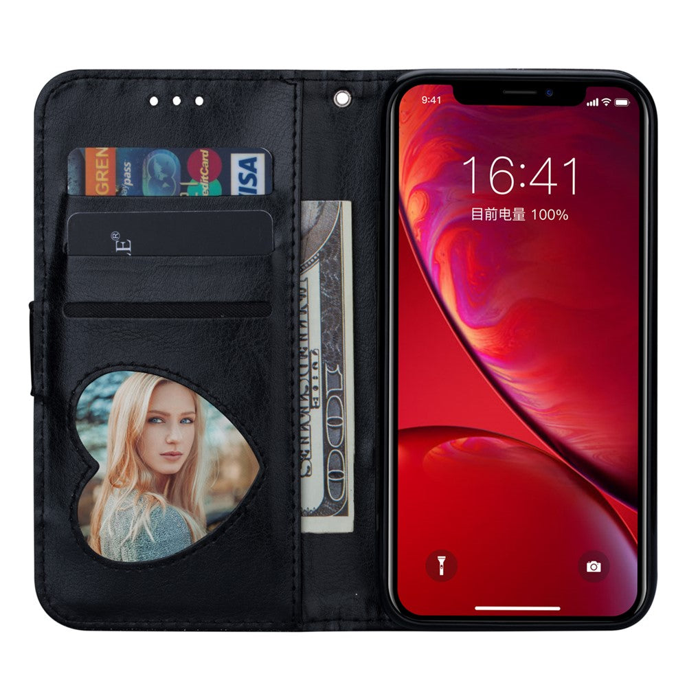 Flash Powder Pung med lynlås og flip-lædertelefoncover med rem til iPhone 11 Pro 5,8 tommer (2019)