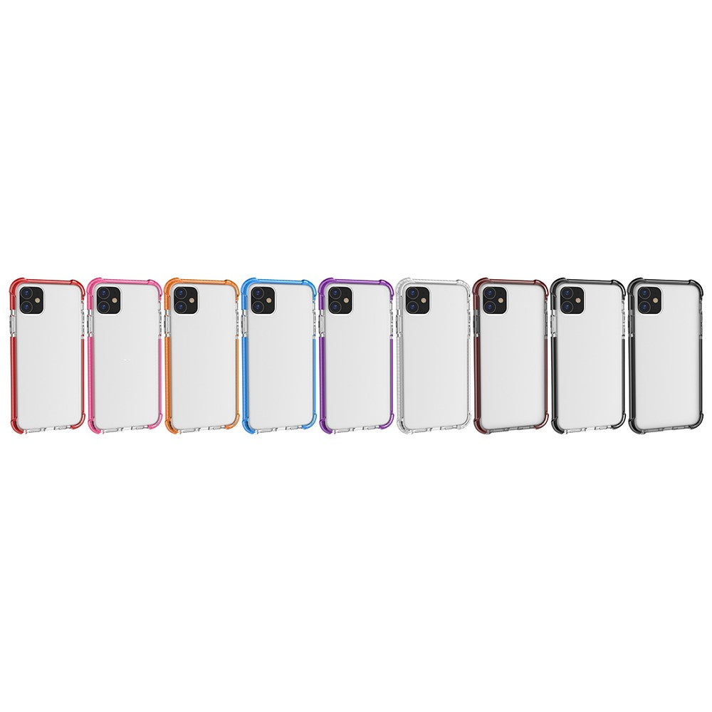 For iPhone 11 6.1 inch Clear Anti-Yellow Shock Absorption Acrylic Protective Phone Case