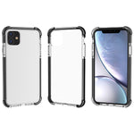 For iPhone 11 6.1 inch Clear Anti-Yellow Shock Absorption Acrylic Protective Phone Case