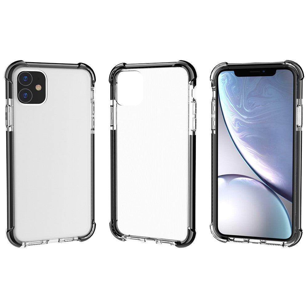 For iPhone 11 6.1 inch Clear Anti-Yellow Shock Absorption Acrylic Protective Phone Case