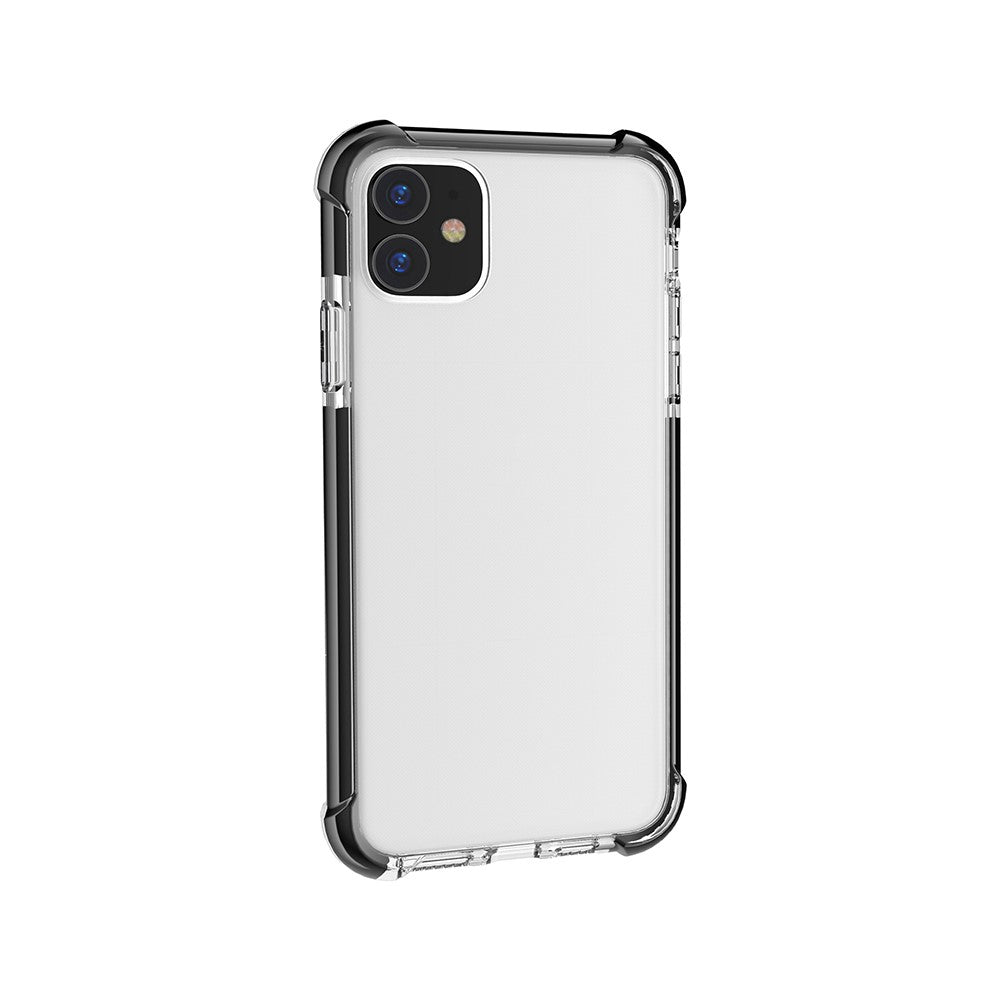 For iPhone 11 6.1 inch Clear Anti-Yellow Shock Absorption Acrylic Protective Phone Case