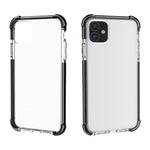 For iPhone 11 6.1 inch Clear Anti-Yellow Shock Absorption Acrylic Protective Phone Case