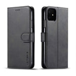 LC.imeeke PU-läderskyddande flip-plånboksfodral för iPhone 11 6,1 tum (2019) med justerbart och vikbart stativ