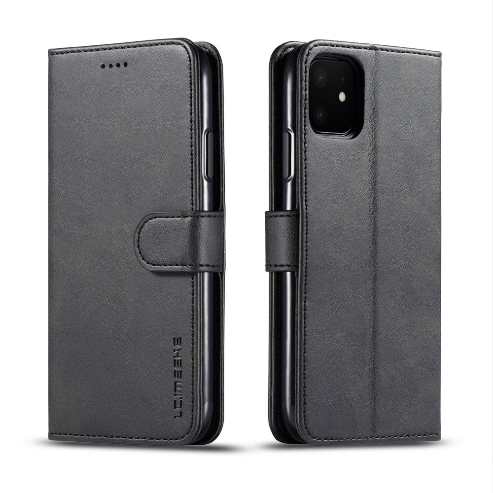 LC.imeeke PU-läderskyddande flip-plånboksfodral för iPhone 11 6,1 tum (2019) med justerbart och vikbart stativ