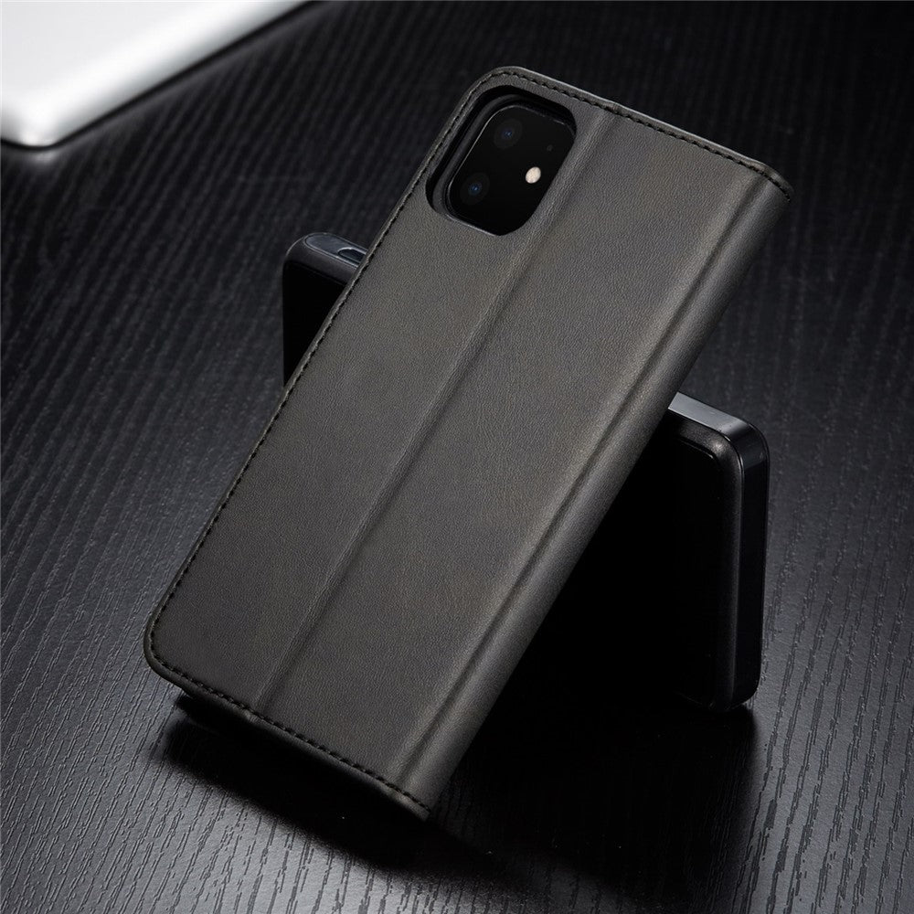 LC.imeeke PU-läderskyddande flip-plånboksfodral för iPhone 11 6,1 tum (2019) med justerbart och vikbart stativ