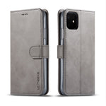 LC.imeeke PU-läderskyddande flip-plånboksfodral för iPhone 11 6,1 tum (2019) med justerbart och vikbart stativ