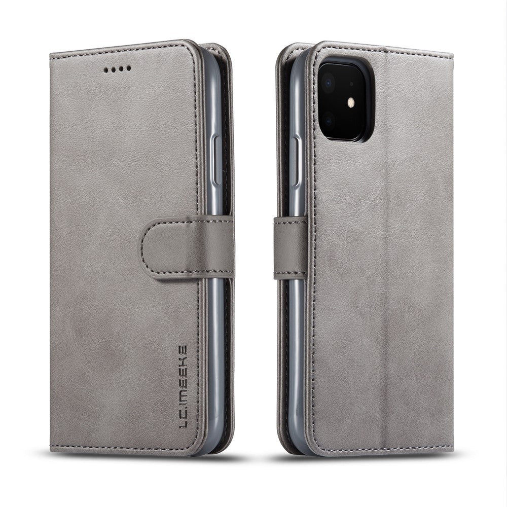 LC.imeeke PU-läderskyddande flip-plånboksfodral för iPhone 11 6,1 tum (2019) med justerbart och vikbart stativ