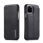 LC.IMEEKE Retro stil lædertelefonetui med kortholder til iPhone 11 Pro 5,8 tommer (2019)
