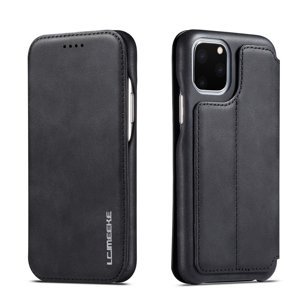 LC.IMEEKE Retro stil lædertelefonetui med kortholder til iPhone 11 Pro 5,8 tommer (2019)