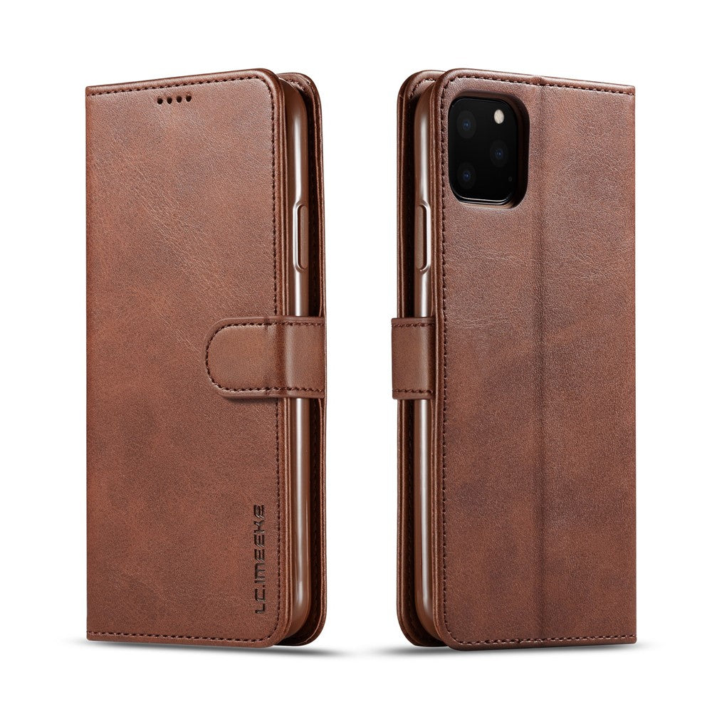 LC.imeeke PU-läderskyddande flip-plånboksfodral för iPhone 11 Pro Max 6,5 tum (2019)