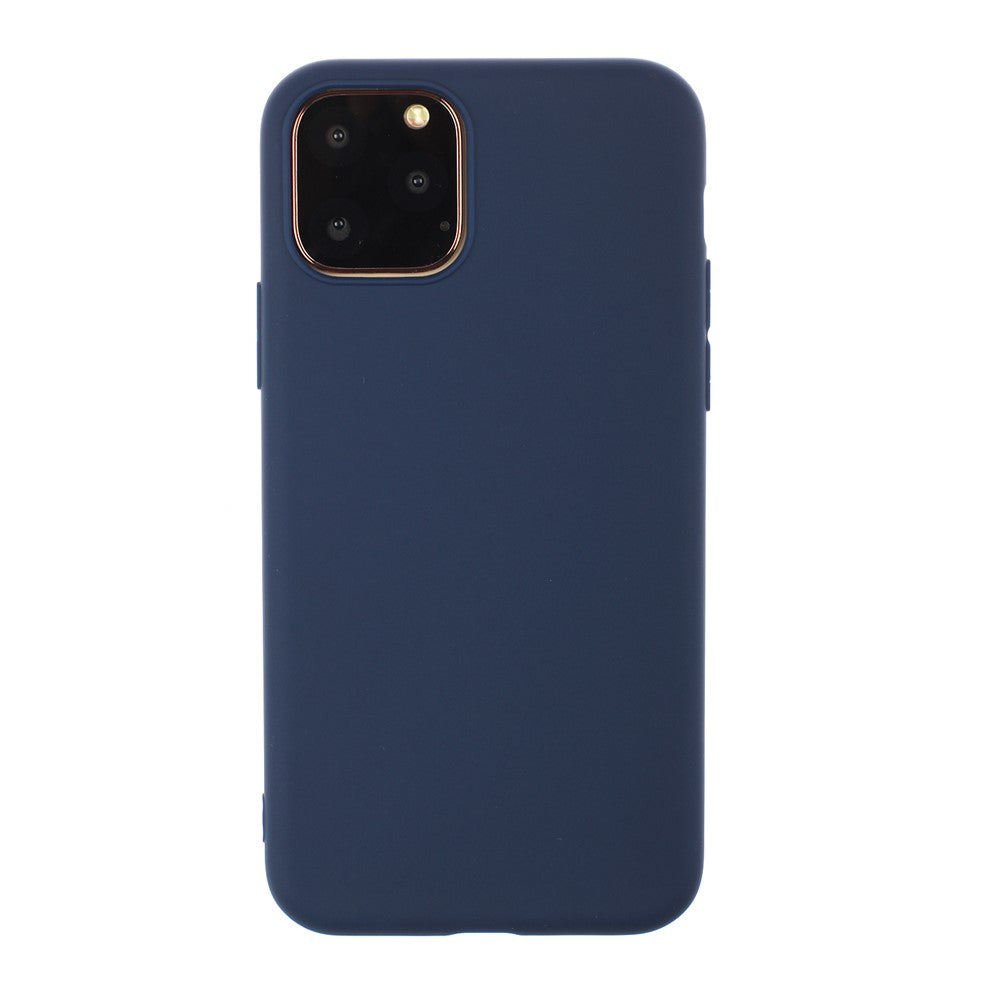 Pure Color Soft TPU Phone Back Case Protective Shell for iPhone 11 6.1 inch