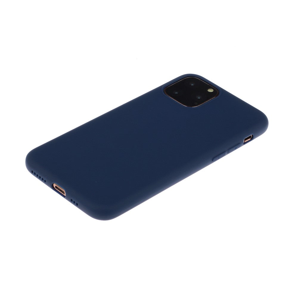Pure Color Soft TPU Phone Back Case Protective Shell for iPhone 11 6.1 inch