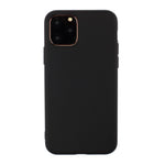 Pure Color Soft TPU Phone Back Case Protective Shell for iPhone 11 6.1 inch