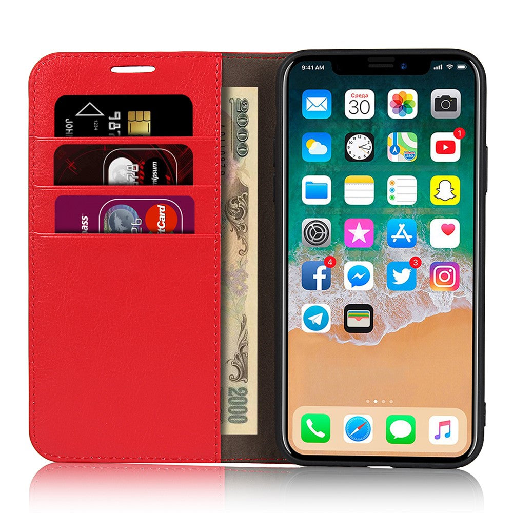 Crazy Horse Genuine Leather Case with Wallet Stand for iPhone 11 Pro Max 6.5 inch