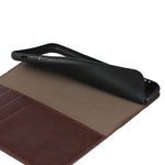 For iPhone 11 6.1 inch Crazy Horse Skin Genuine Leather Case Shockproof TPU Stand Wallet Flip Folio Cover