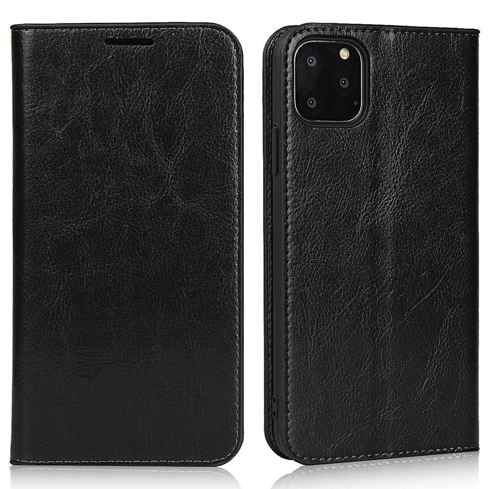 iPhone 11 Pro 5,8 tommer Crazy Horse-ægte lædermobilcover med tegnebogsetui