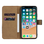 Telefoncover med stativ i ægte læder til iPhone 11 Pro Max 6,5 tommer