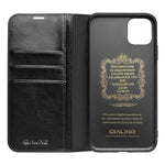QIALINO Genuine Cowhide Leather Wallet Case for iPhone 11 Pro Max 6.5 inch (2019)