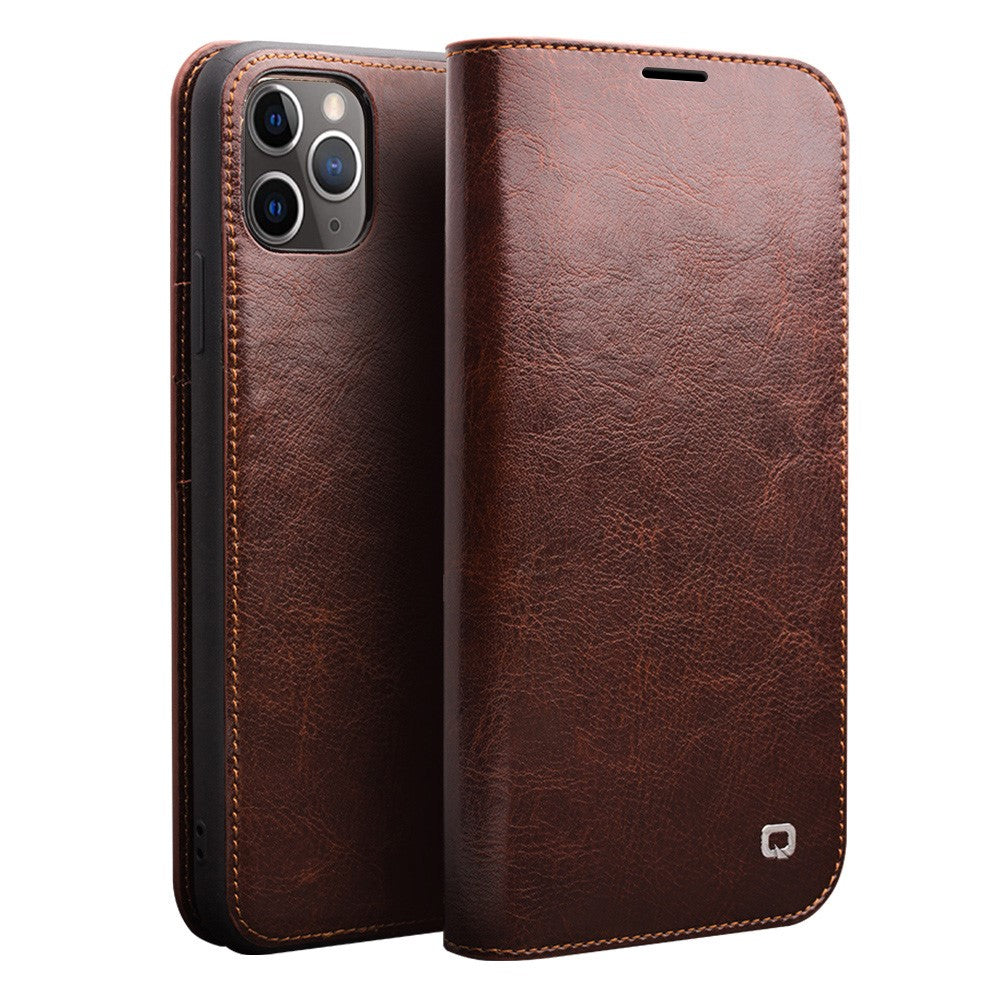 QIALINO Genuine Cowhide Leather Wallet Case for iPhone 11 Pro Max 6.5 inch (2019)
