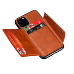 Kickstand Card Holder PU Leather Coated TPU Case for iPhone 11 6.1 inch