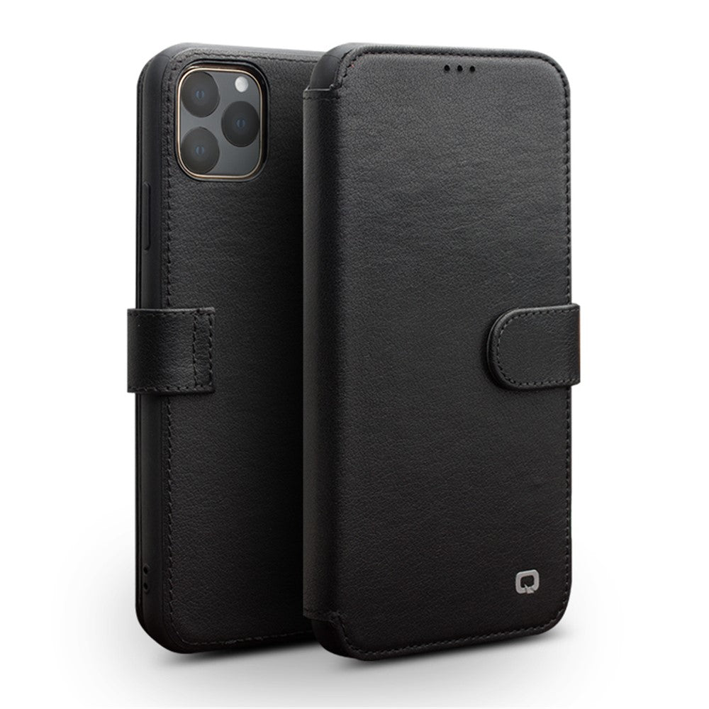 QIALINO Leather Wallet Phone Cover Case for iPhone 11 Pro 5.8-inch