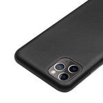 QIALINO for iPhone 11 Pro Max 6.5-inch Case Genuine Leather Phone Back Cover