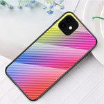 Carbon Fiber Texture Tempered Glass + PC + TPU Hybrid Phone Case for iPhone 11 Pro Max 6.5 inch (2019)