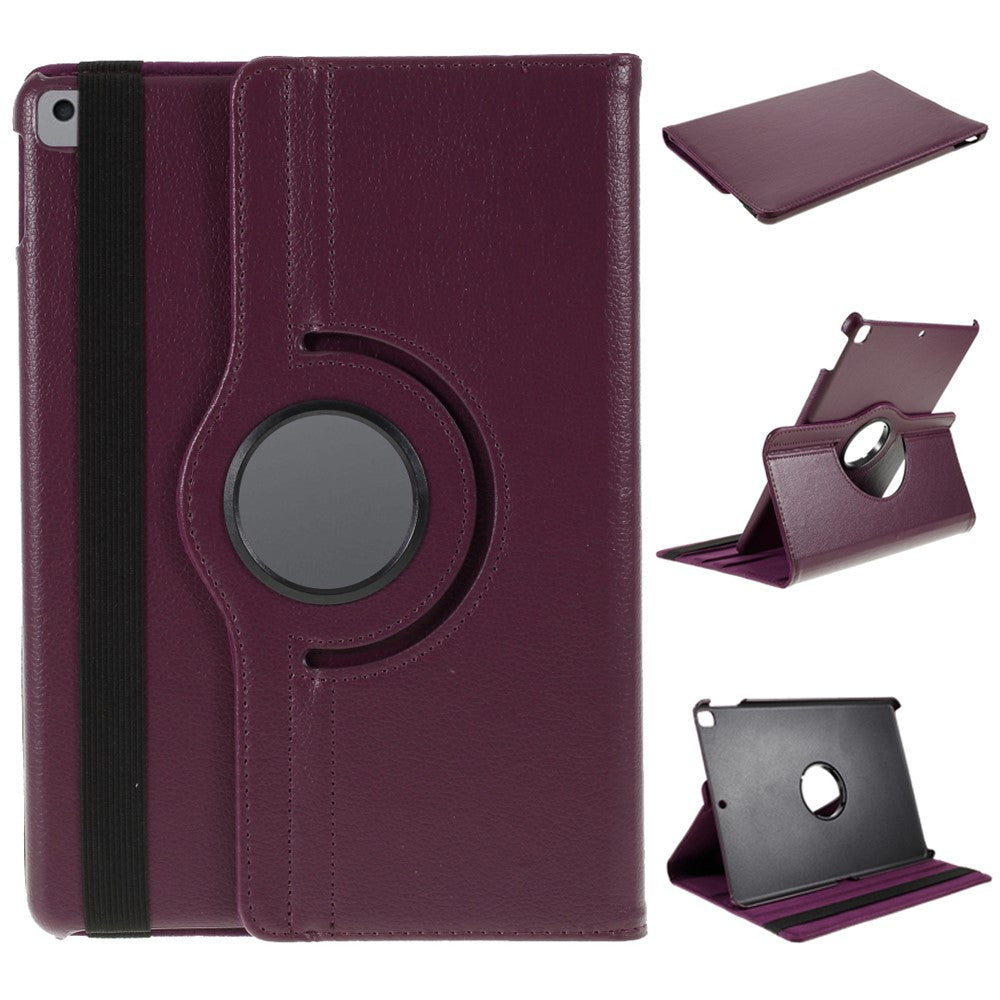 Leather Case for iPad 10.2 (2021) / (2020) / (2019) / Air 10.5 inch (2019) / Pro 10.5 inch (2017) Litchi Texture Rotating Stand Cover