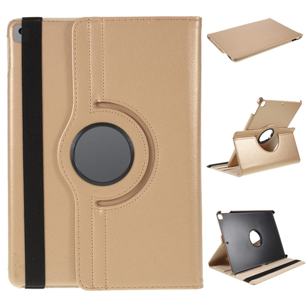 Leather Case for iPad 10.2 (2021) / (2020) / (2019) / Air 10.5 inch (2019) / Pro 10.5 inch (2017) Litchi Texture Rotating Stand Cover