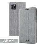 VILI DMX Cross Texture Leather Stand Case with Card Slot for iPhone 11 Pro Max 6.5 inch