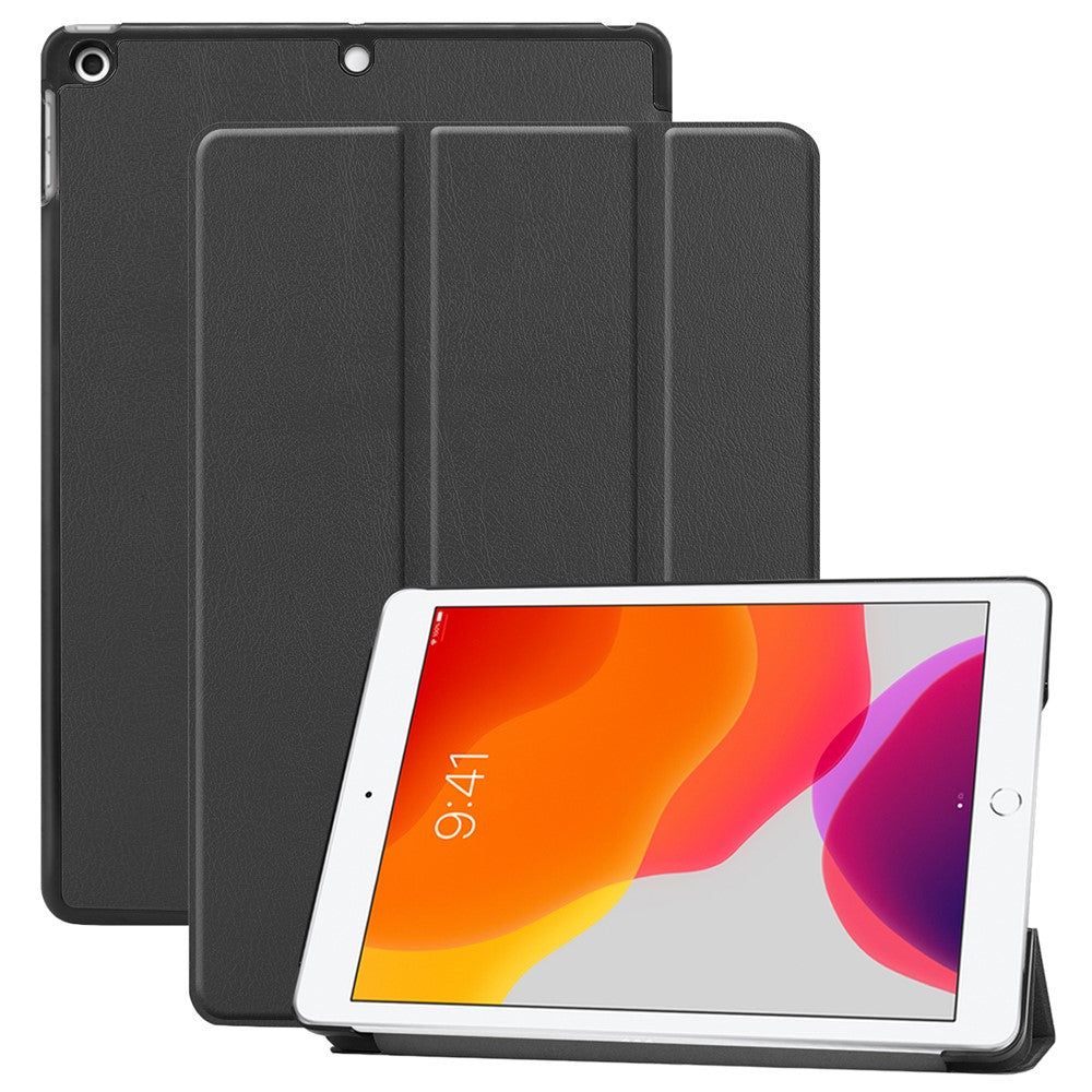 PU læder tablet cover til iPad 10.2 (2021) / (2020) / (2019) Anti-faldt tre-fold stand slankt beskyttelsescover
