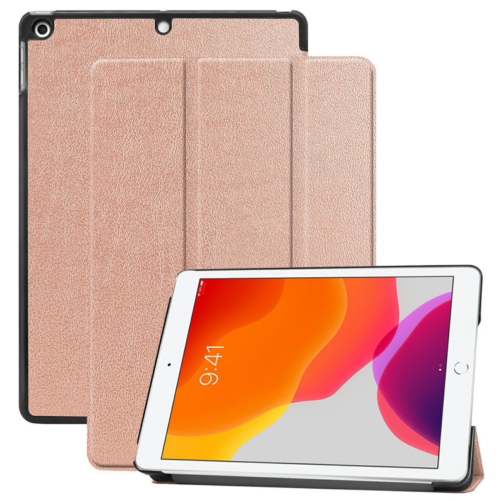 PU læder tablet cover til iPad 10.2 (2021) / (2020) / (2019) Anti-faldt tre-fold stand slankt beskyttelsescover