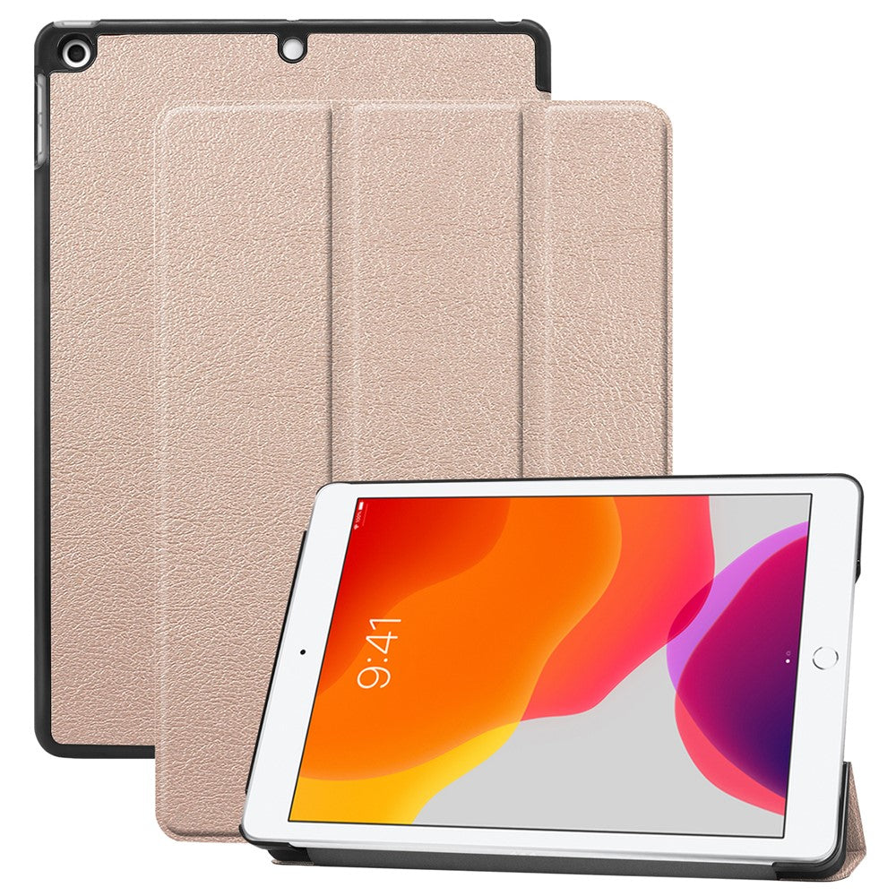 PU læder tablet cover til iPad 10.2 (2021) / (2020) / (2019) Anti-faldt tre-fold stand slankt beskyttelsescover
