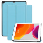 PU læder tablet cover til iPad 10.2 (2021) / (2020) / (2019) Anti-faldt tre-fold stand slankt beskyttelsescover