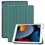 PU læder tablet cover til iPad 10.2 (2021) / (2020) / (2019) Anti-faldt tre-fold stand slankt beskyttelsescover
