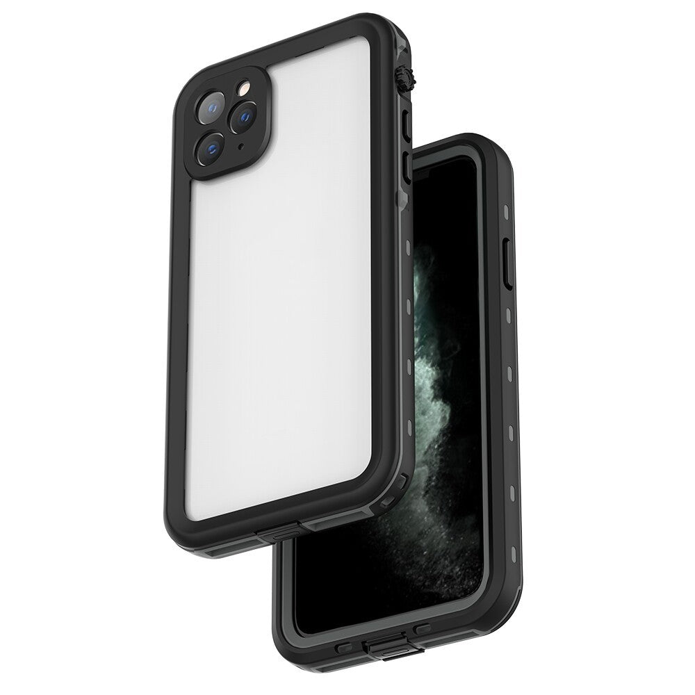 REDPEPPER Dot+ Series IP68 Vandtæt Telefoncover [Gennemsigtig Bagside] til iPhone 11 Pro Max 6,5 tommer