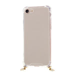 For iPhone 8/7/SE (2020)/SE (2022) TPU+Acrylic+Textile Strap Anti-fall Shell