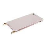 For iPhone 8/7/SE (2020)/SE (2022) TPU+Acrylic+Textile Strap Anti-fall Shell