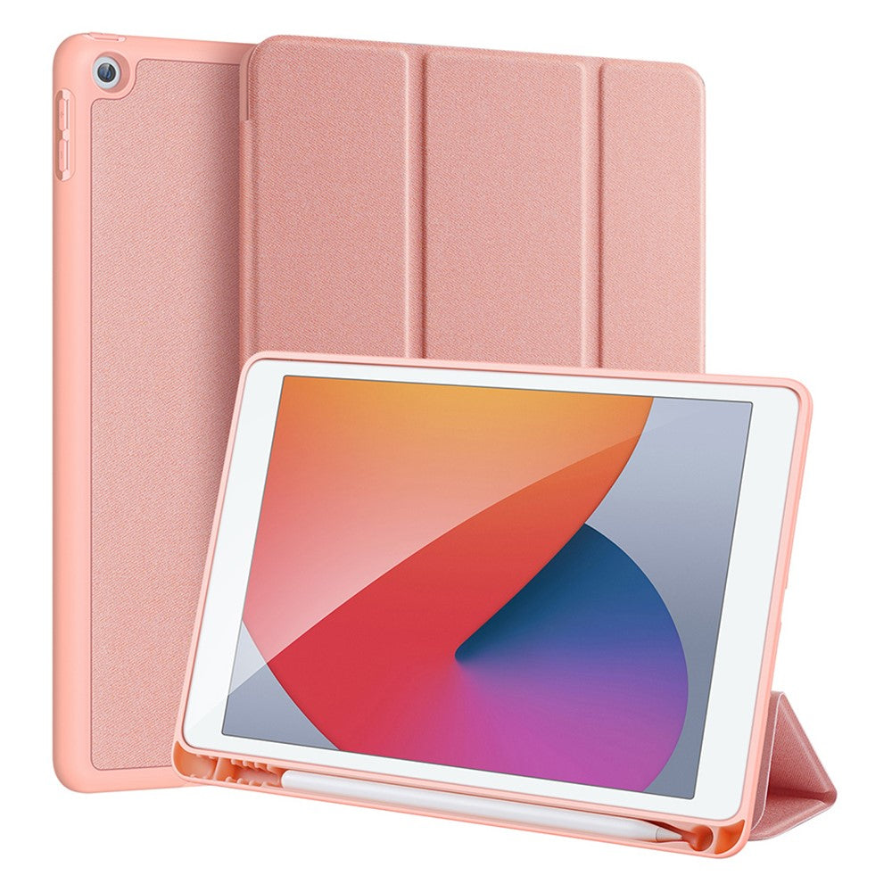 DUX DUCIS DOMO Series for iPad 10.2 (2021) / (2020) / (2019) Case Tri-Fold Stand PU Leather Smart Tablet Cover