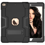 Shockproof Anti-fingerprint Dustproof TPU + PC Combo Tablet Cover with Kickstand for iPad 10.2 (2021)/(2020)/(2019)