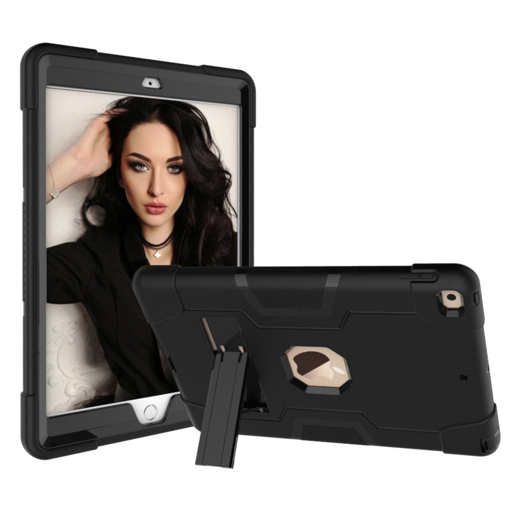 Shockproof Anti-fingerprint Dustproof TPU + PC Combo Tablet Cover with Kickstand for iPad 10.2 (2021)/(2020)/(2019)