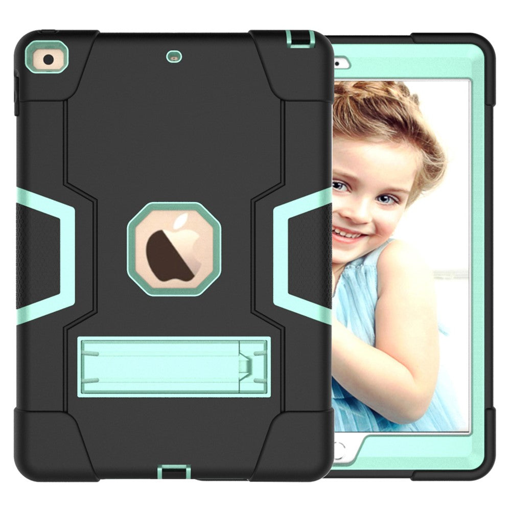 Shockproof Anti-fingerprint Dustproof TPU + PC Combo Tablet Cover with Kickstand for iPad 10.2 (2021)/(2020)/(2019)