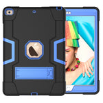 Shockproof Anti-fingerprint Dustproof TPU + PC Combo Tablet Cover with Kickstand for iPad 10.2 (2021)/(2020)/(2019)