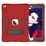 Shockproof Anti-fingerprint Dustproof TPU + PC Combo Tablet Cover with Kickstand for iPad 10.2 (2021)/(2020)/(2019)