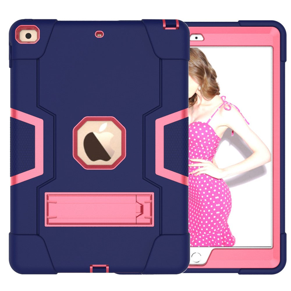 Shockproof Anti-fingerprint Dustproof TPU + PC Combo Tablet Cover with Kickstand for iPad 10.2 (2021)/(2020)/(2019)