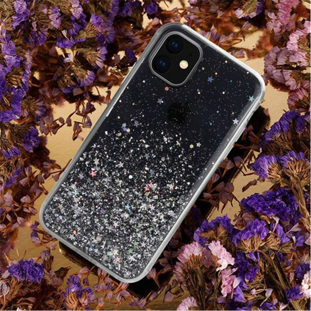 Glitter Sequins Inlaid Style TPU Phone Casing for iPhone 11 Pro 5.8-inch