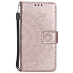 Pung-telefoncover i læder med blomstermønster og stander til iPhone 7 4,7 tommer/8 4,7 tommer/SE (2020)/SE (2022)