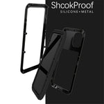LOVE MEI Shockproof Cell Phone Case with Temepered Glass Film for iPhone 11 6.1 inch
