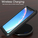 LOVE MEI Shockproof Cell Phone Case with Temepered Glass Film for iPhone 11 6.1 inch